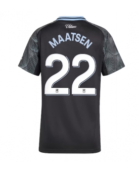 Aston Villa Ian Maatsen #22 Maglia Gara Trasferta Repliche 2025-26 Donna Maniche Corte